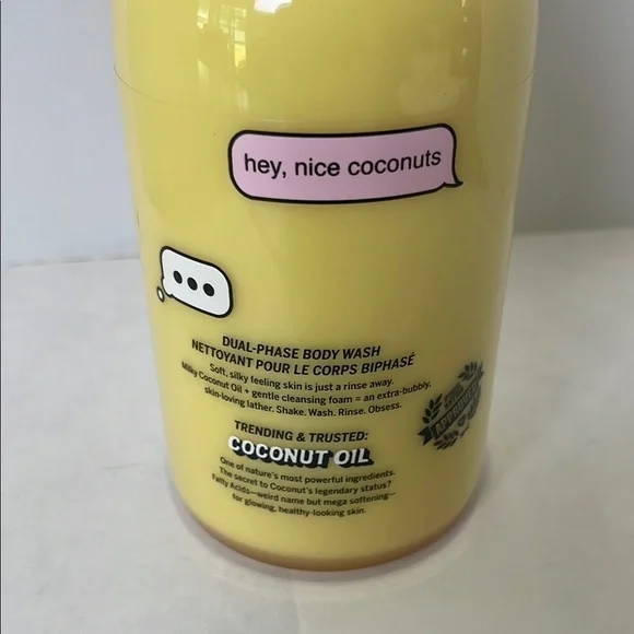 PINK Victoria's Secret Yellow Bath & Body Liquid Coconut oil - Picture 4 of 5